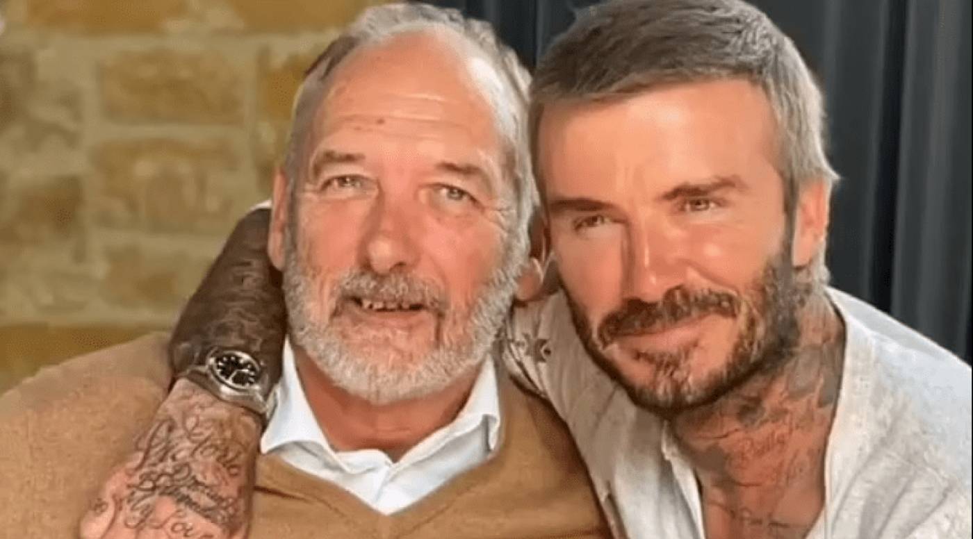 Ο David Beckham έγινε κουμπάρος στον γάμο του 73χρονου πατέρα του